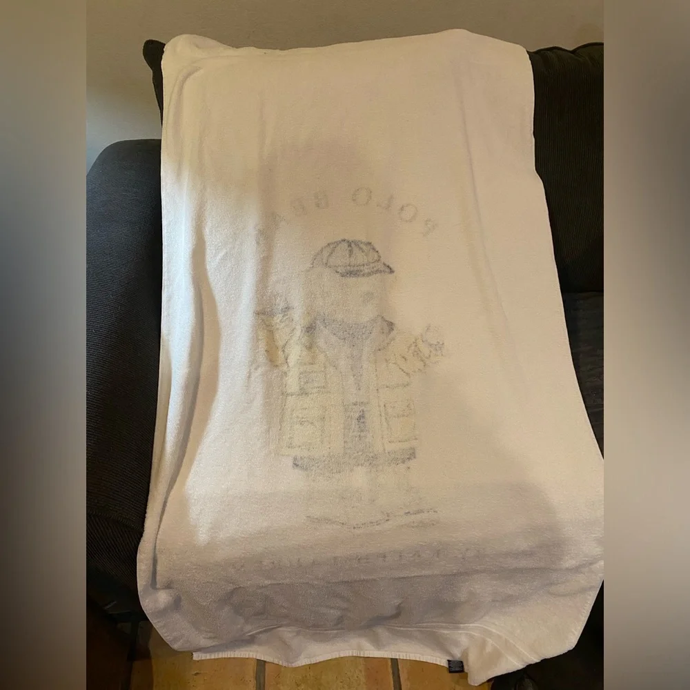Vintage Polo Bear Ralph Lauren Large Towel